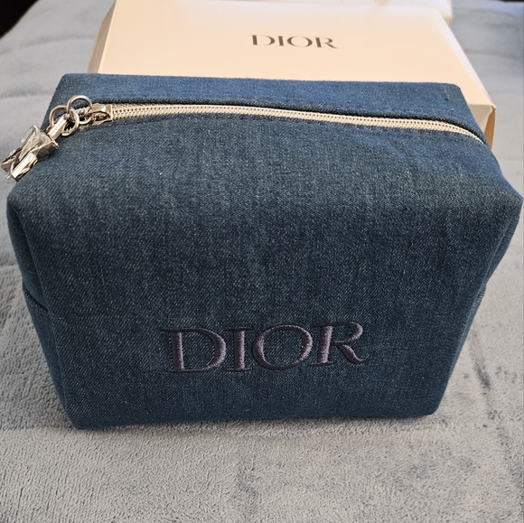 Dior Denim Make up Pouch, NWB - Picture 2 of 9